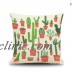 Cactus Flower Linen Pillow Case Sofa Car Waist Throw Cushion Cover Home Decor   162668733826