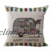 Home Decor Ornate HAPPY CAMPERS Sofa Waist Throw Cushion Cover Pillow Case   152573583827