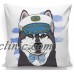 18'' Fashion Cute Dog Bear Cotton Linen Throw Pillow Case Sofa Cushion Cover   162763335380