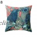 Vintage Owl Linen Pillow Case Sofa Waist Throw Cushion Cover Home Decor Fashion   282683334254