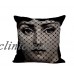 Cotton Linen  Vintage Piero Fornasetti Face Pillow Case Waist Cushion cover New   322506785680