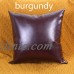  Vintage PU Leather Square Pillowcase Wet Look Cushion Cover Zipper Closure Home   302843940619