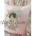Lady~Cat~French Pillow~Vintage Buttons~Pink Millinery Rose~Linen Lace Hanky~   192627449171