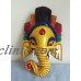  Hand craved Wood Ganesh Elephant Mask Home Decorative Wall Art Fair trade Nepal   201474924112