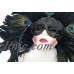 Clay Art Ceramic Mask Feathers Peacock Music Box Vintage & Rare   123278188598