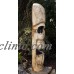 Huge Tribal Skull Pirate Wood Wall Mask Statue Tattoo Art Tiki Bar 40" Man Cave   263250507132