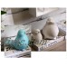 NEW French Garden White/Blue Glazed Ceramic Decorative Bird Figurine Home Decor   132454260971