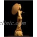 D072ca - 20*6*5 CM Carved Boxwood Carving Figurine : Girl Lady with Umbrella   362413854540
