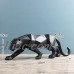 Abstract Black Leopard Sculpture Resin Black Color Figure Statue for Deco Home A   253668270751
