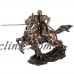 The  statuette "Knight on horseback" (31 cm)/ Veronese KNIGHT WARRIOR statuette   142474980034