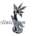 Zeckos Pagan Winter Forest Fairy W/ Wolf Familiar Statue 23 Inches Tall 608019193623  401536131554