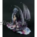 Zeckos Black and Purple Fairy Sleeping Dragon Statue 608019193975  192476231031