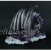 Zeckos Black and Purple Fairy Sleeping Dragon Statue 608019193975  192476231031