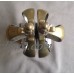 Vintage Silver Gold Metal Fleur de Lis Bookends Art Deco Imperial    223086072851
