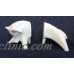 Bull Bookends - Modern Jonathan Adler White Ceramic Pottery Barn    163130561426