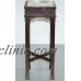 PAIR OF THOMAS CHIPPENDALE CHINESE STYLE MARBLE & CARVED WOOD JARDINIERE STANDS   173469860808