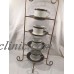 4 Tiered Gold Cup And Saucer Stand Display Rack   323386228232