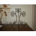 DECORATIVE SOLID BRASS SCROLL WIRE DISPLAY EASEL PICTURE, PLATE STAND. 11" TALL.   223085507322