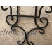 Large Heavy Thick Wrought Iron Wall Plate Picture Art Stand Easel Holder NWOT   202380193245