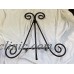 Decorative Black Wrought Iron 9 x 12" Plate / Picture Stand Easel   132719407043