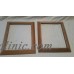 Solid Wood Picture Frames Lot 2 Natural Finish 11" x 14"   263879386298