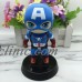 Solar shake the head toy Iron Man Captain America Action Figure Car model decor    121977291816