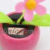 1 Pc Solar Powered Dancing Flip Flap Flower Pot Style Toy Home Car Decor   173242572196
