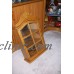 Vintage Wood and Glass Wall Curio Display Case Cabinet   163161815372