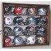 16 Riddell Mini Helmet Helmets Display Case Cabinet Wall Rack NFL Football    232354696538