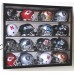 16 Riddell Mini Helmet Helmets Display Case Cabinet Wall Rack NFL Football    232354696538