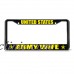 UNITED STATES ARMY WIFE Metal License Plate Frame Tag Border Two Holes   381701014013