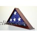 U.S Flag Display Case Rack Holder Box Burial Funeral Casket Military 5x9 Flags   232354681919