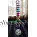 1 x crystal ball crackle glass beads rainbow chakra prism mobile suncatcher 30mm   173439819584