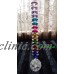 1 x crystal ball crackle glass beads rainbow chakra prism mobile suncatcher 30mm   173439819584
