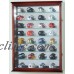 32-48 Pocket Pro Mini Helmet Cabinet Display Case w/Mirror Back & Glass Shelves    232354708490