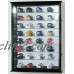 32-48 Pocket Pro Mini Helmet Cabinet Display Case w/Mirror Back & Glass Shelves    232354708490
