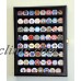 Coin Casino Chip 64 Coins Display Case Rack Cabinet Holder 98% UV - Lockable   302333858068