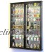 XL Shot Shooter Glass Display Case Cabinet Rack Wall Holder Glasses Mirror Back   232354684217