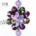 Set 2 Hanging Suncatcher Crystal Flower Prisms Ball Pendulums Feng Shui Pendants   372208539396