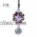 Set 2 Hanging Suncatcher Crystal Flower Prisms Ball Pendulums Feng Shui Pendants   372208539396
