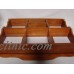 Vintage Wood Curio Cabinet Shadow Box Display Shelf w/ Plate Groves   382350801285