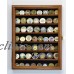 Military Challenge Coin Display Case Cabinet Wall Rack Holds up to 56 Coins Lock   232354684247