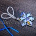 Annual Rainbow Crystal Glass Star Snowflake Car Mirror Ornament Xmas Gift 3.7" 755082648557  123175227945