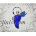 Stained glass cat, blue cat suncatcher, window hanging decor, cat lovers gift   263628576072