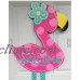 Summer wreath,Summer door decor,Flamingo Door Hanger,flamingo wreath   123090648629