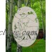 Deer Static Cling Window Decal OVAL 21x33 Etched Glass Look Country Door Decor   173085937233