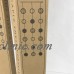 2 Ivory Stenciled  Capiz Shell (Round) Door Curtains Divider 36 x 80 NEW    173360732826