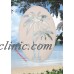 Palm Trees Left Leaning Static Cling Window Decal OVAL 21x33 Tropical Decor    173106286657