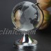 Crystal Glass Frosted World Globe Stand Paperweight Home Desk Wedding Decor M9U5 192701909208  112972013146