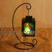 Metal Tea Light Candle Holder Candlestick Lantern Shape Ornament   323397569316